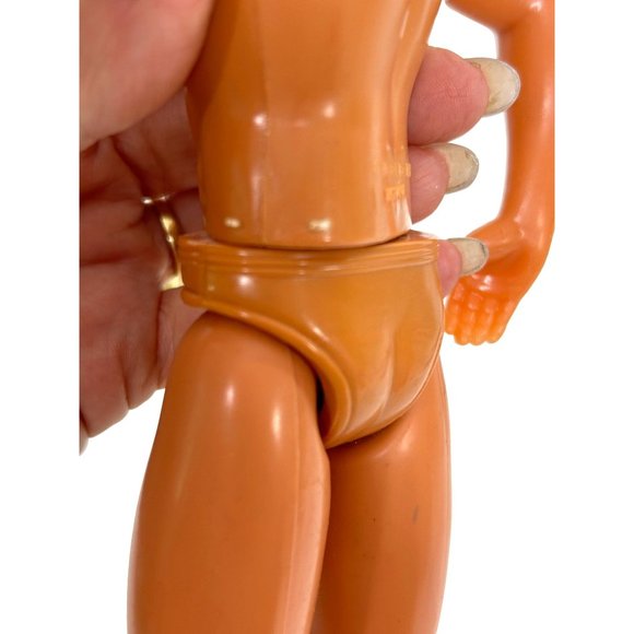 Ken Doll 1968 Mattel Mexico Brown Plastic Hair Blue Eyes Swivel Waist - Picture 15 of 15